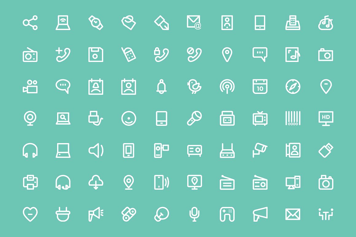 300 Communication Icons Set