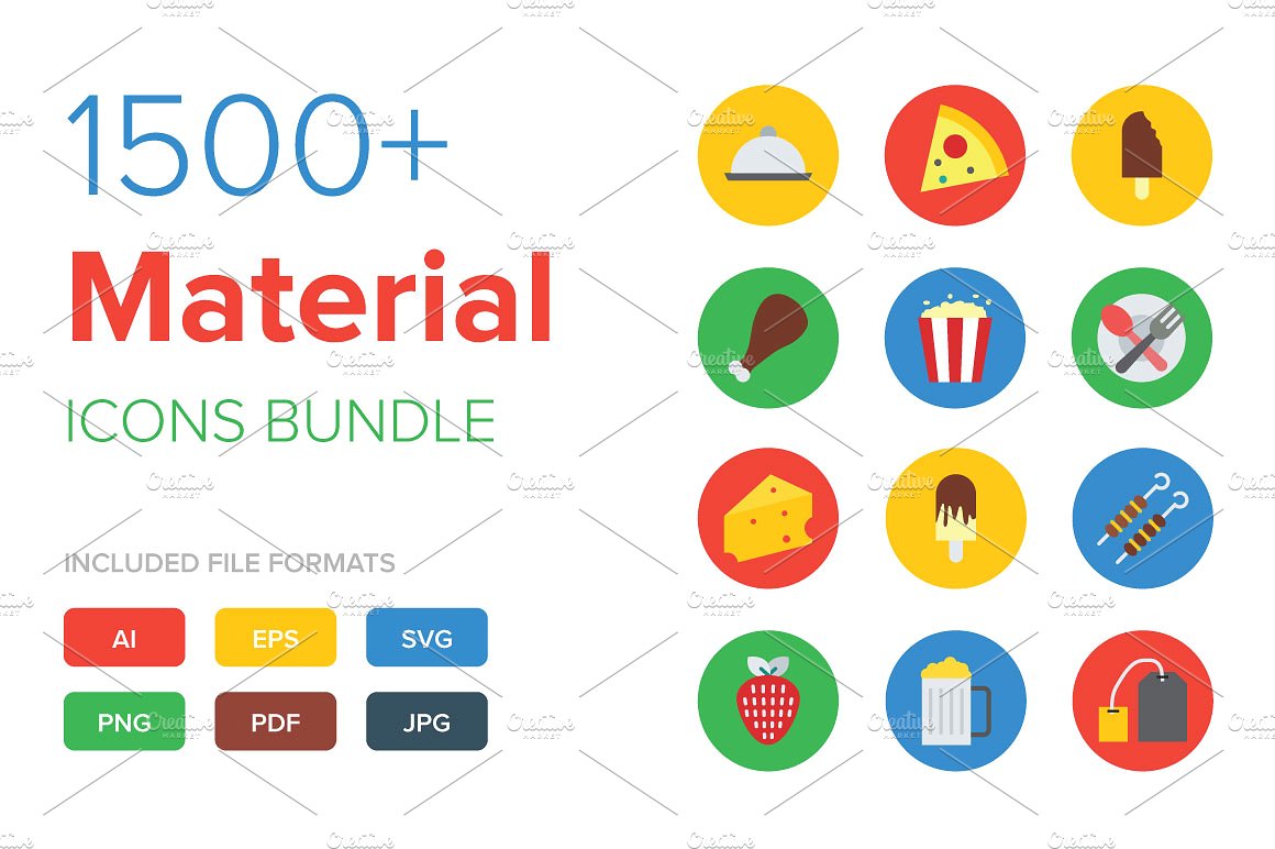 1500 Material Icons Bundle