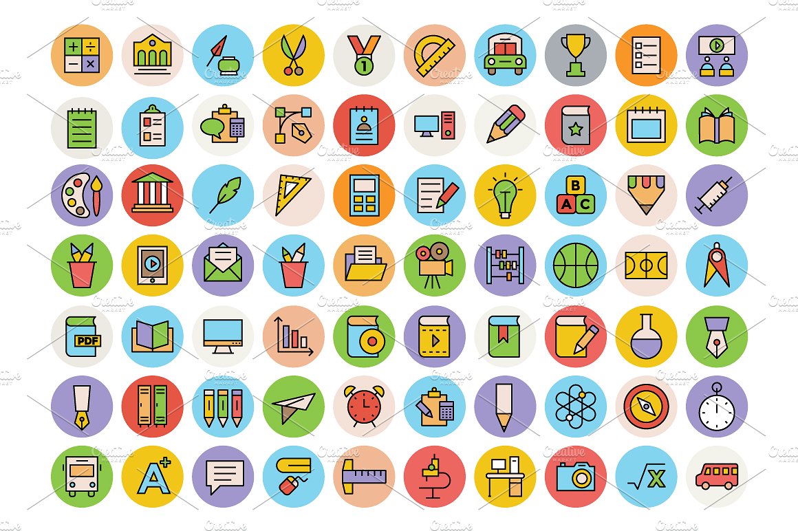 325 Education Icons Set