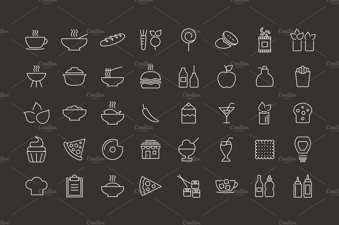 Food outline icon