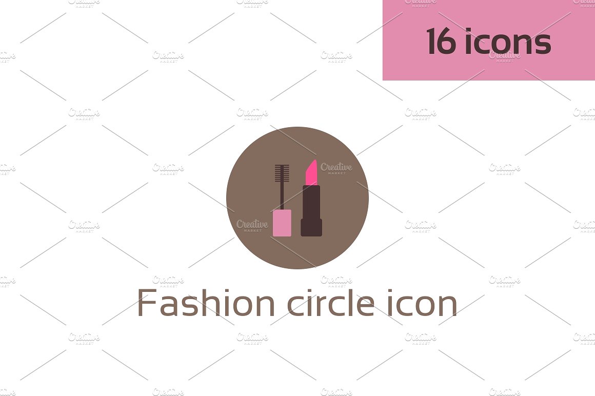 Fashion circle icon