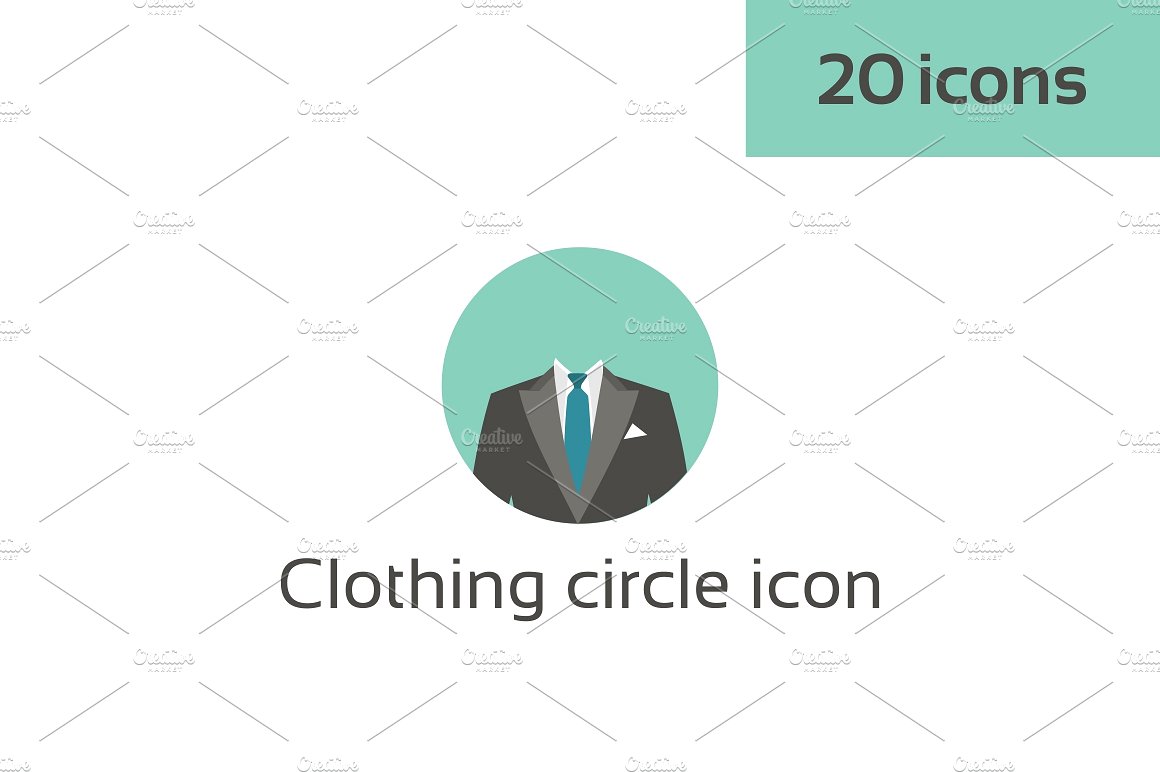 Clothing circle icon