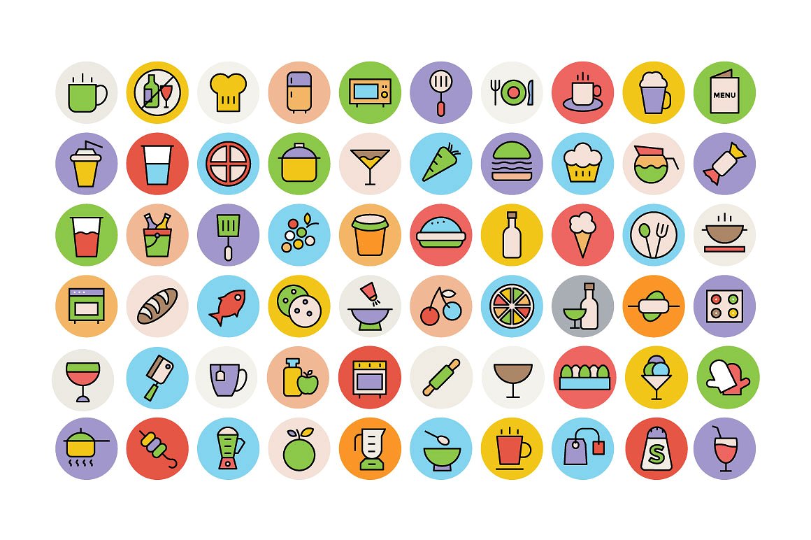 275 Food Icons Set