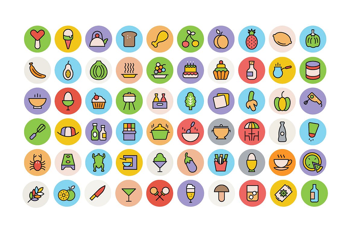 275 Food Icons Set