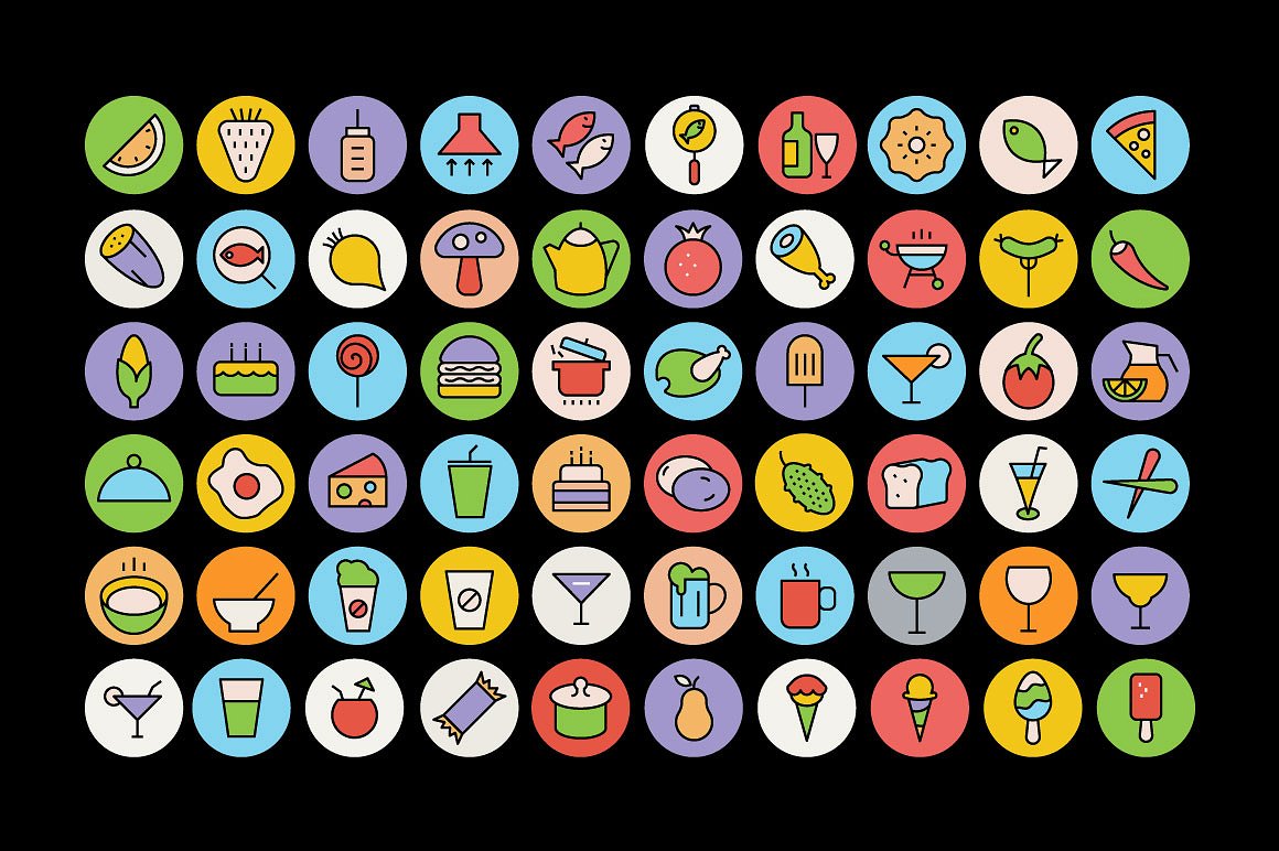 275 Food Icons Set