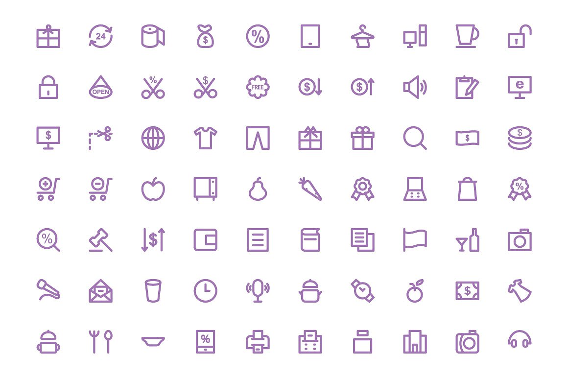 300 Shopping Icons