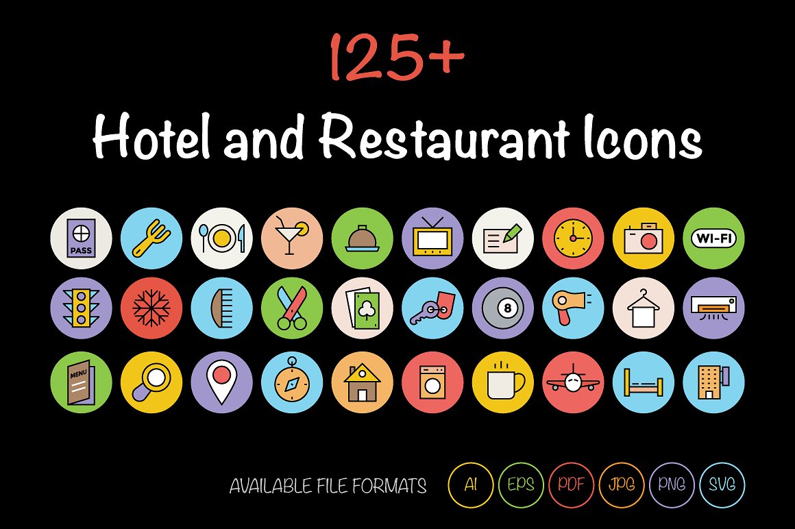 125 Hotel and Restaurant Icon