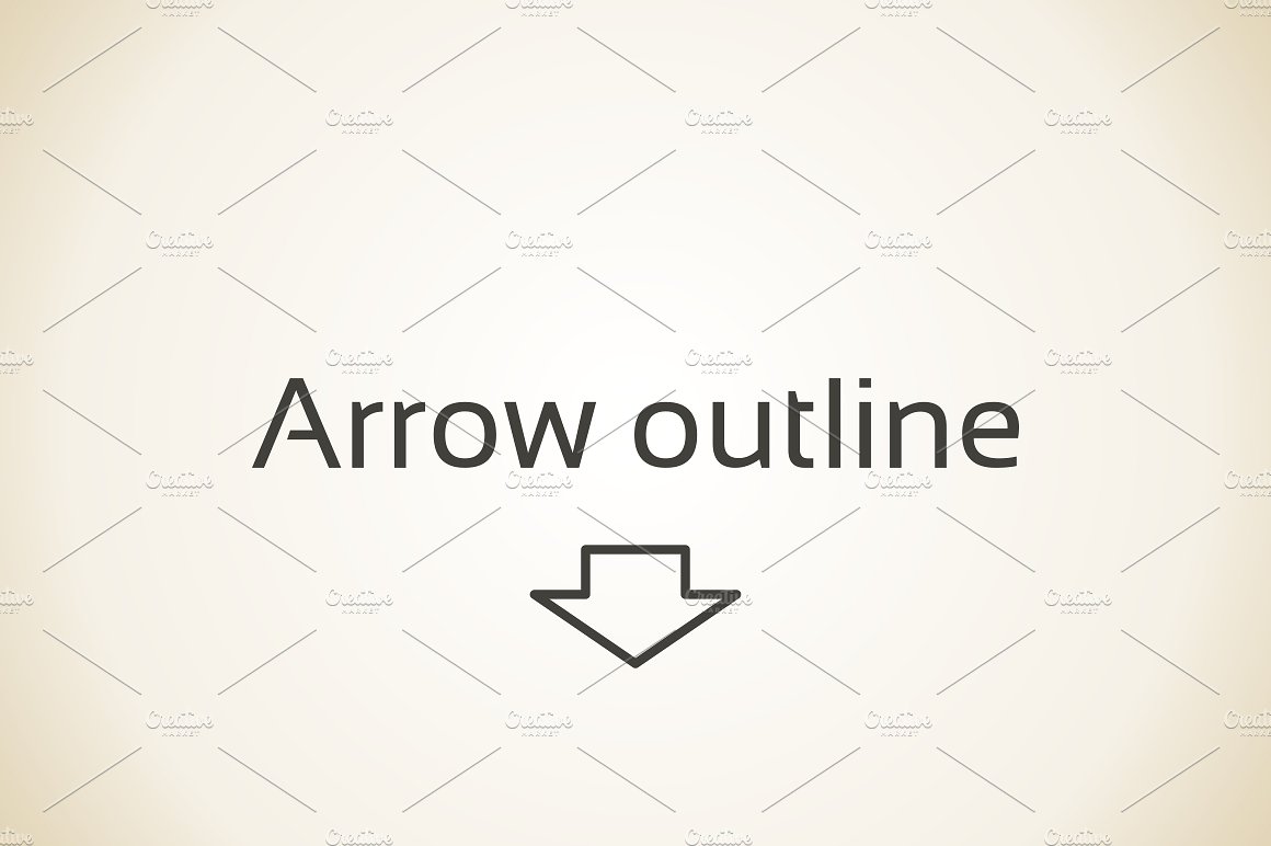 Arrow outline