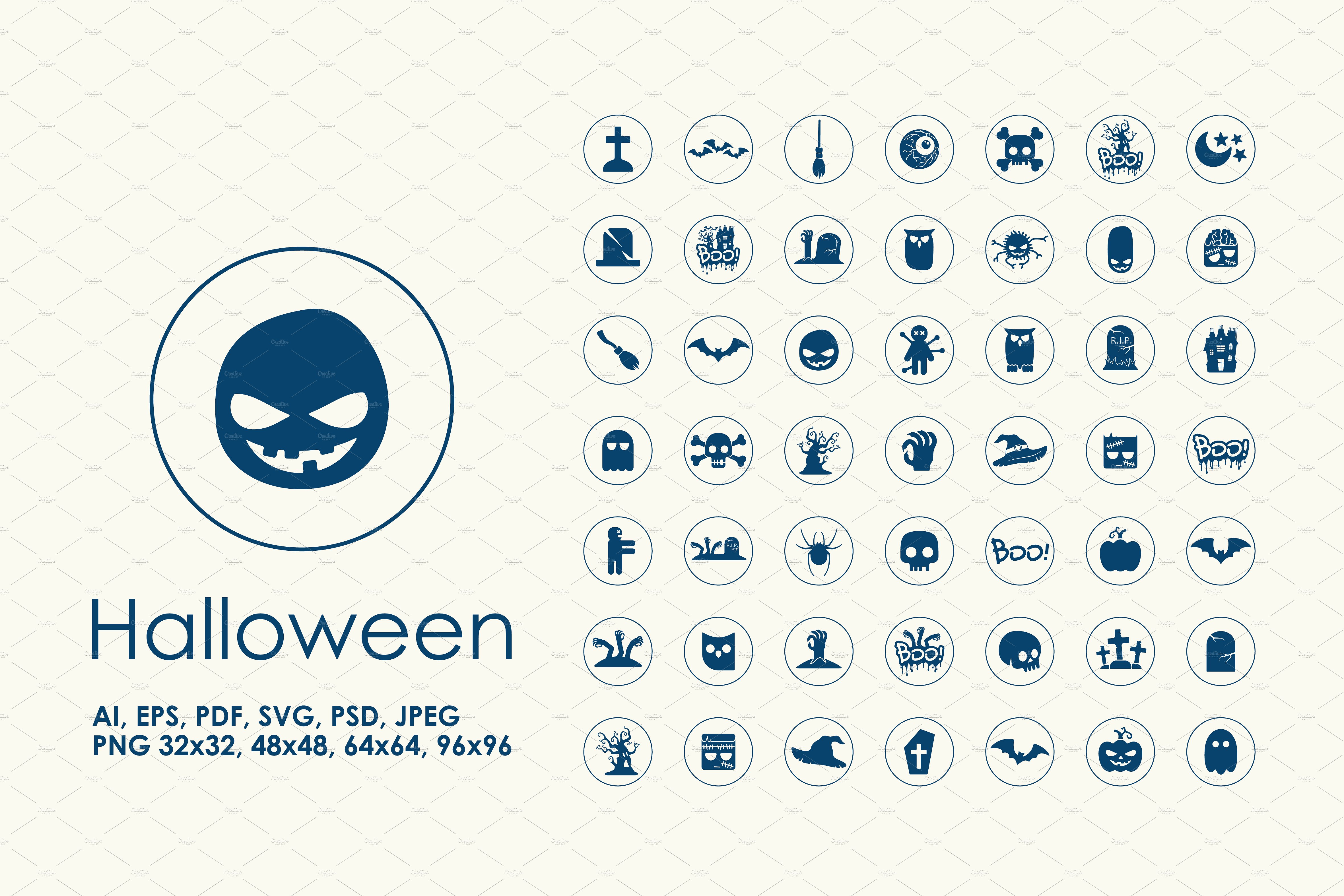 49 halloween icons