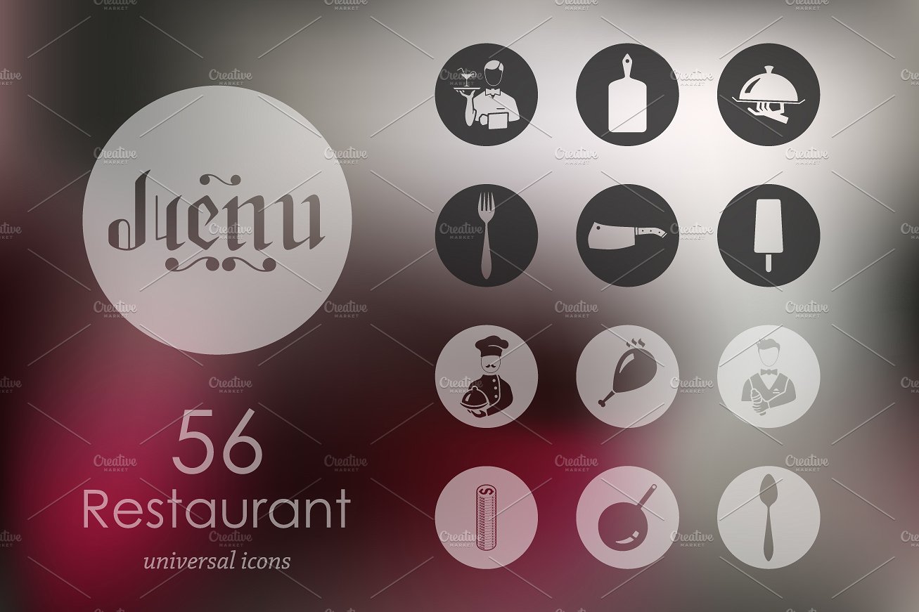 56 restaurant icons