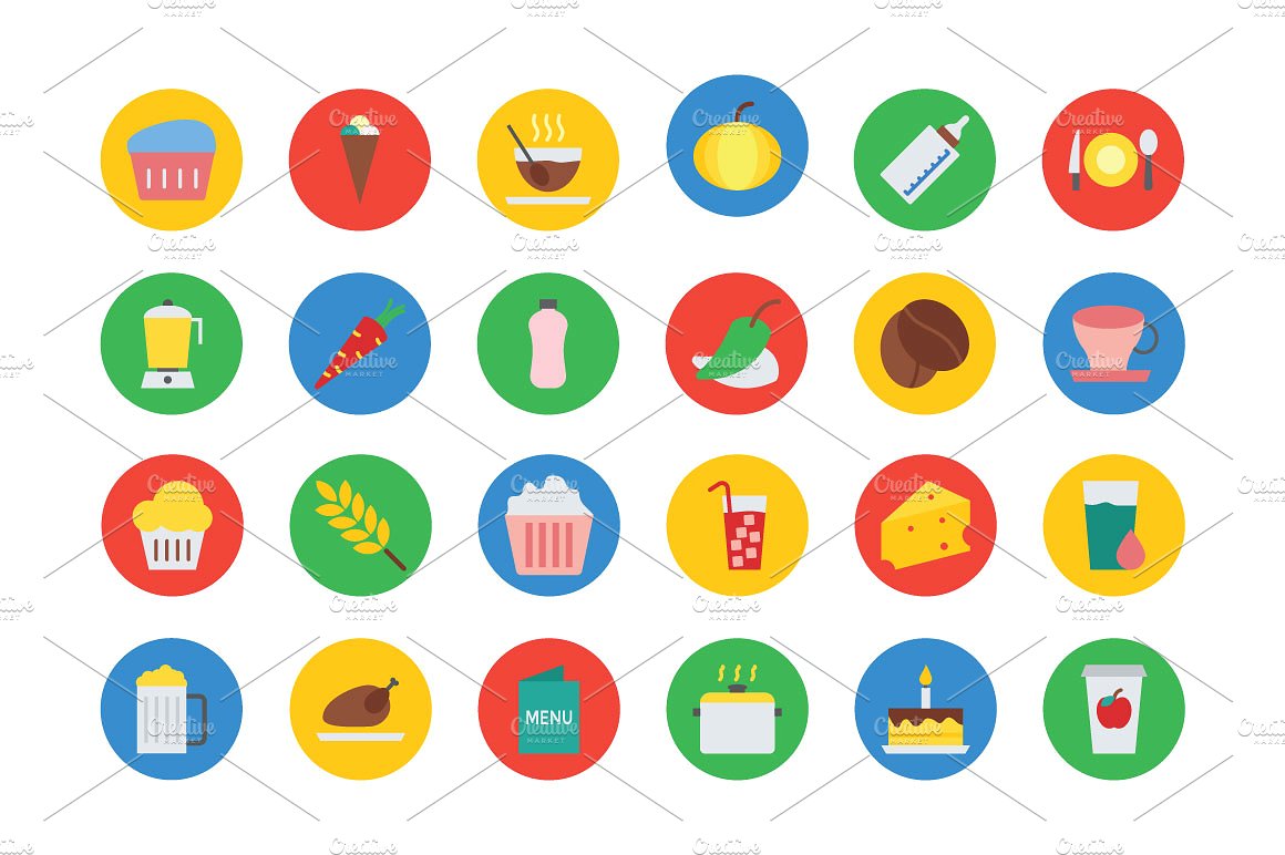 300 Food Vector Icons