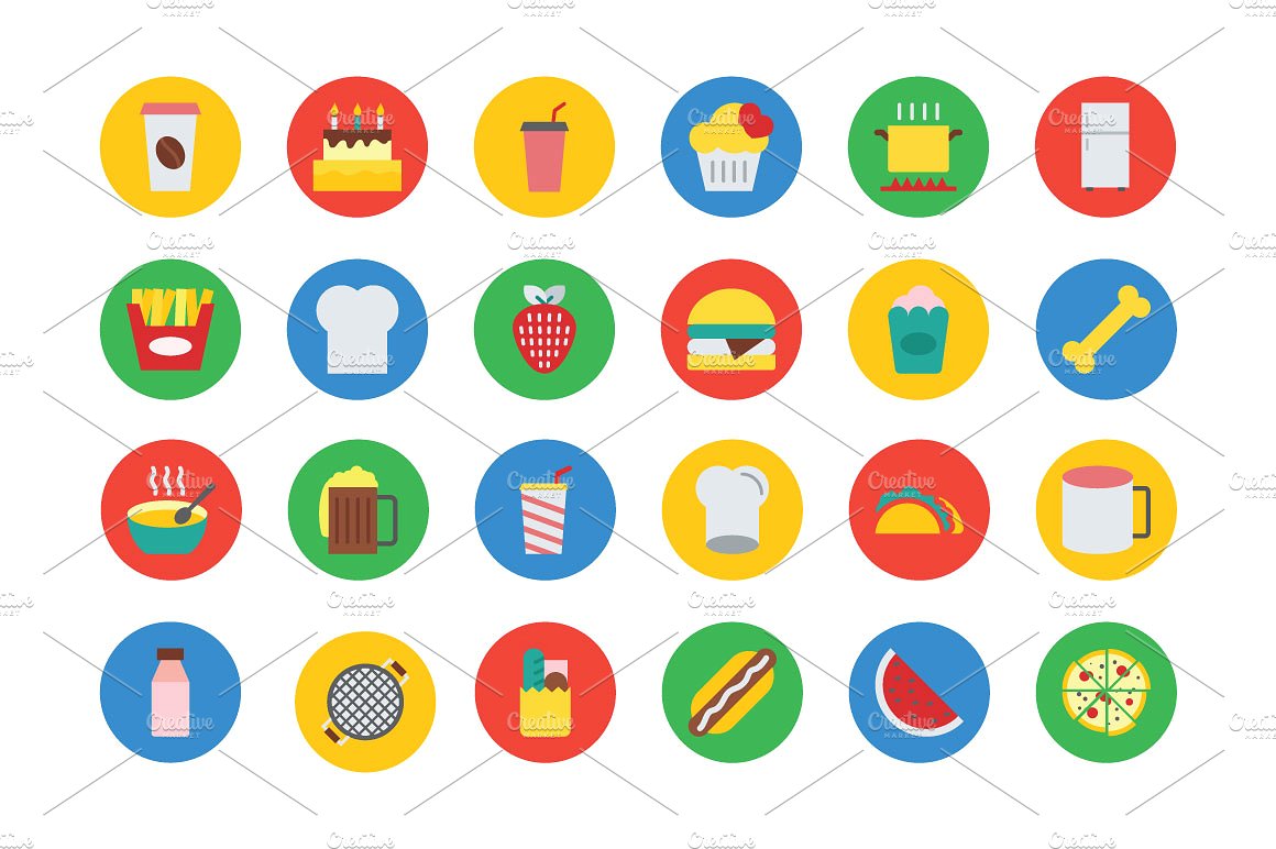 300 Food Vector Icons