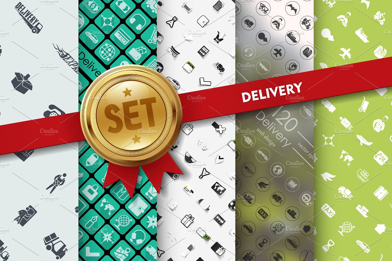 Set of delivery icons