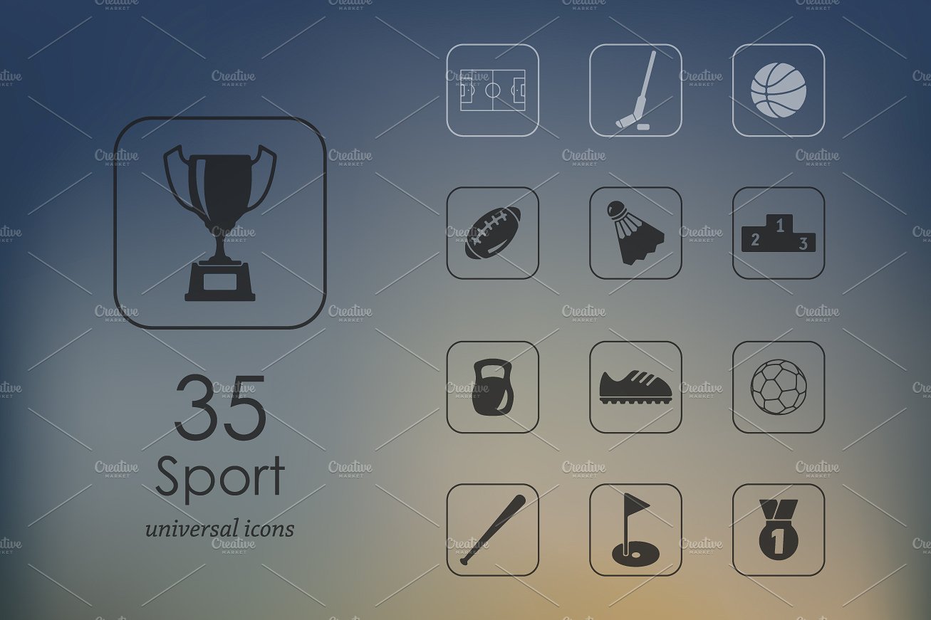 35 sport icons