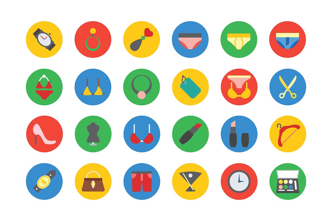 125 Fashion Vector Icons