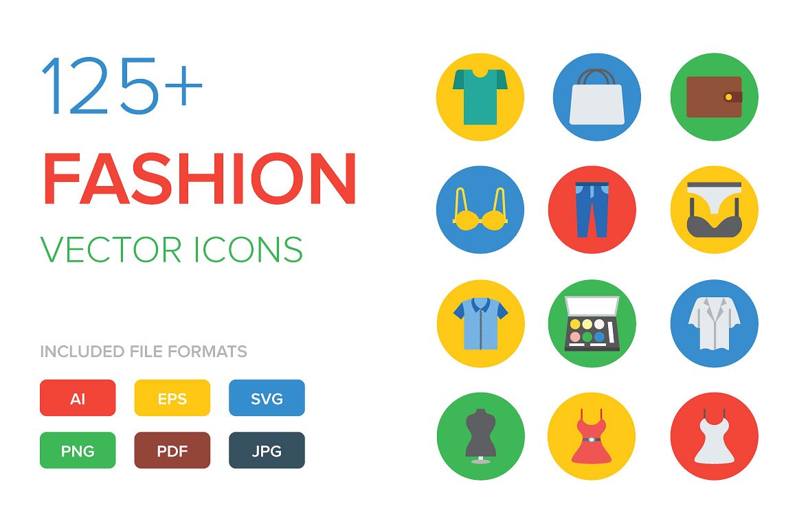 125 Fashion Vector Icons