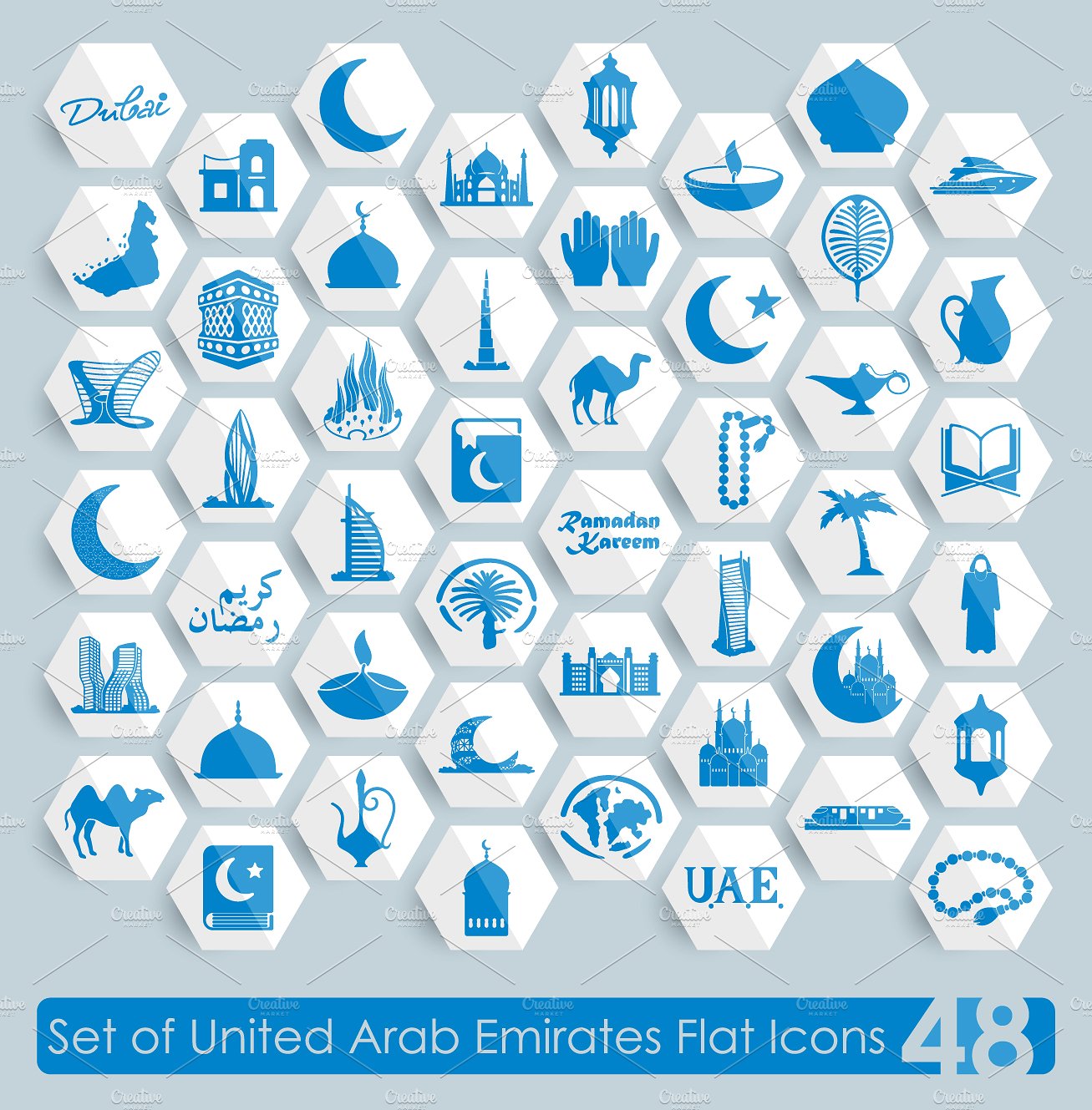 Set of United Arab Emirates ic