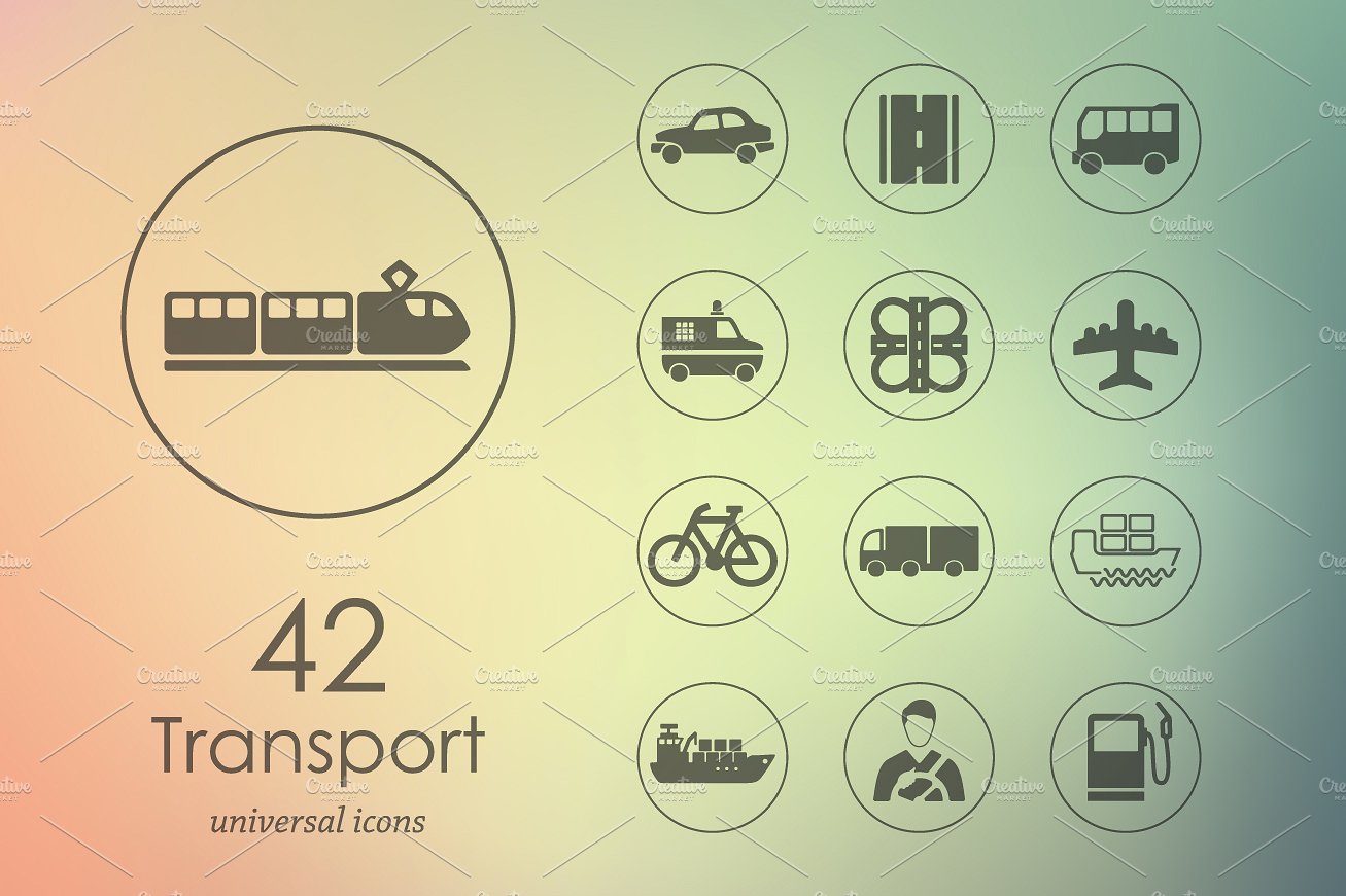 42 transport icons