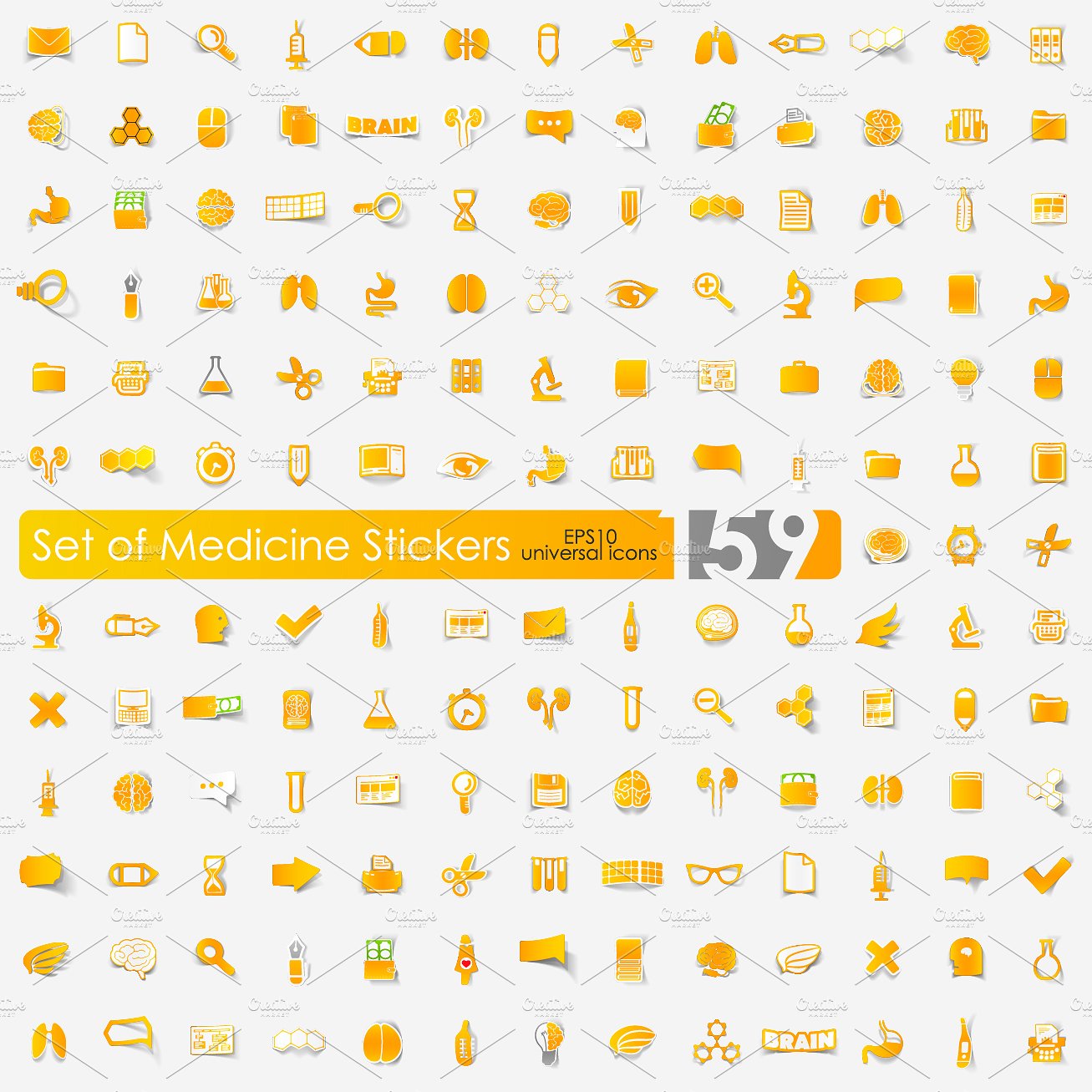 159 medicine stickers