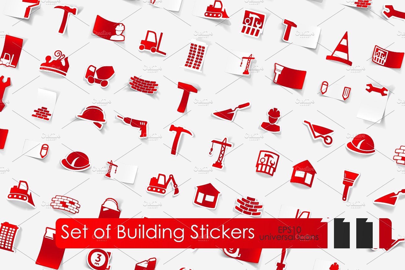 111 building stickers