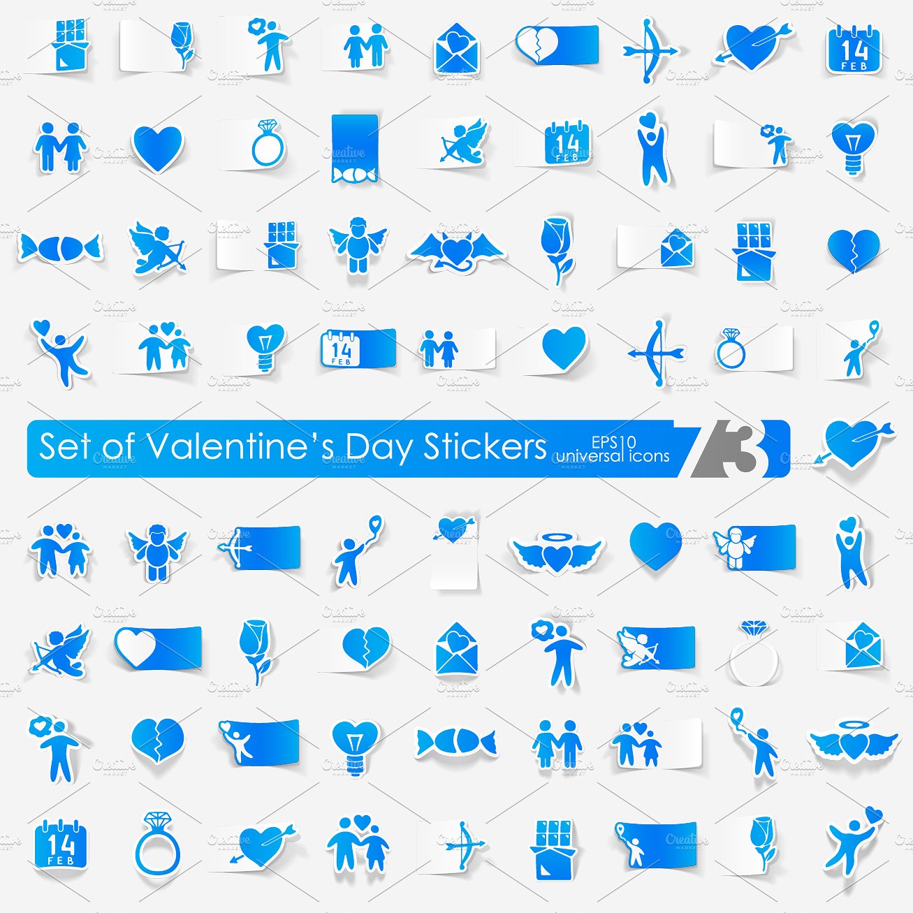 73 Valentine-#039;s Day sticke