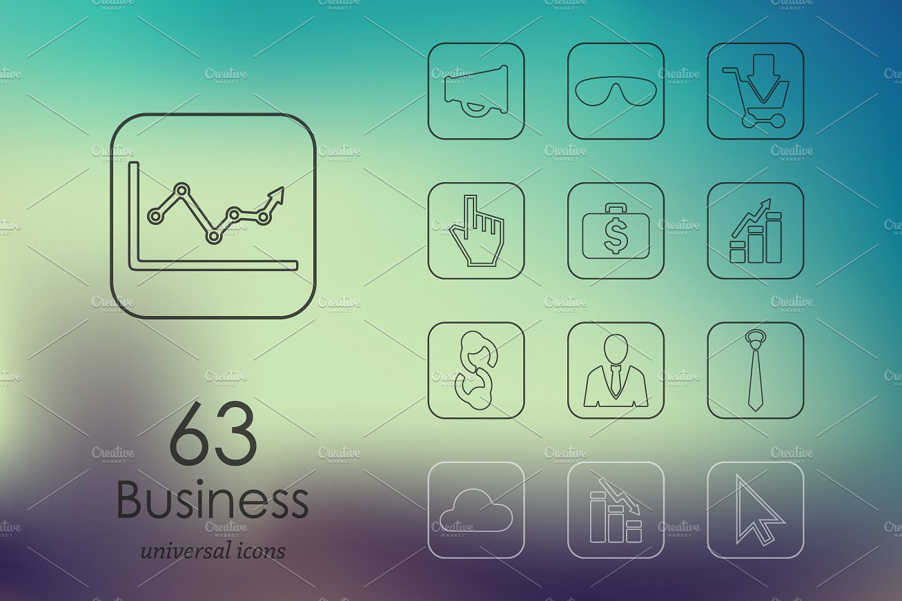 63 business icons