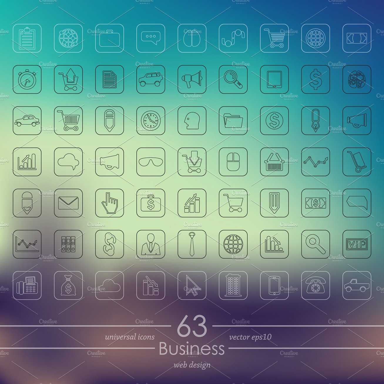 63 business icons
