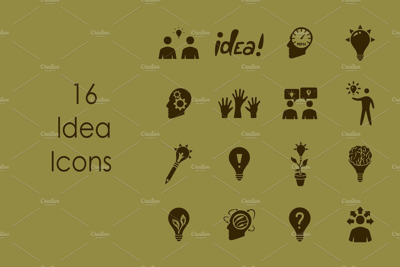 16 IDEA simple icons