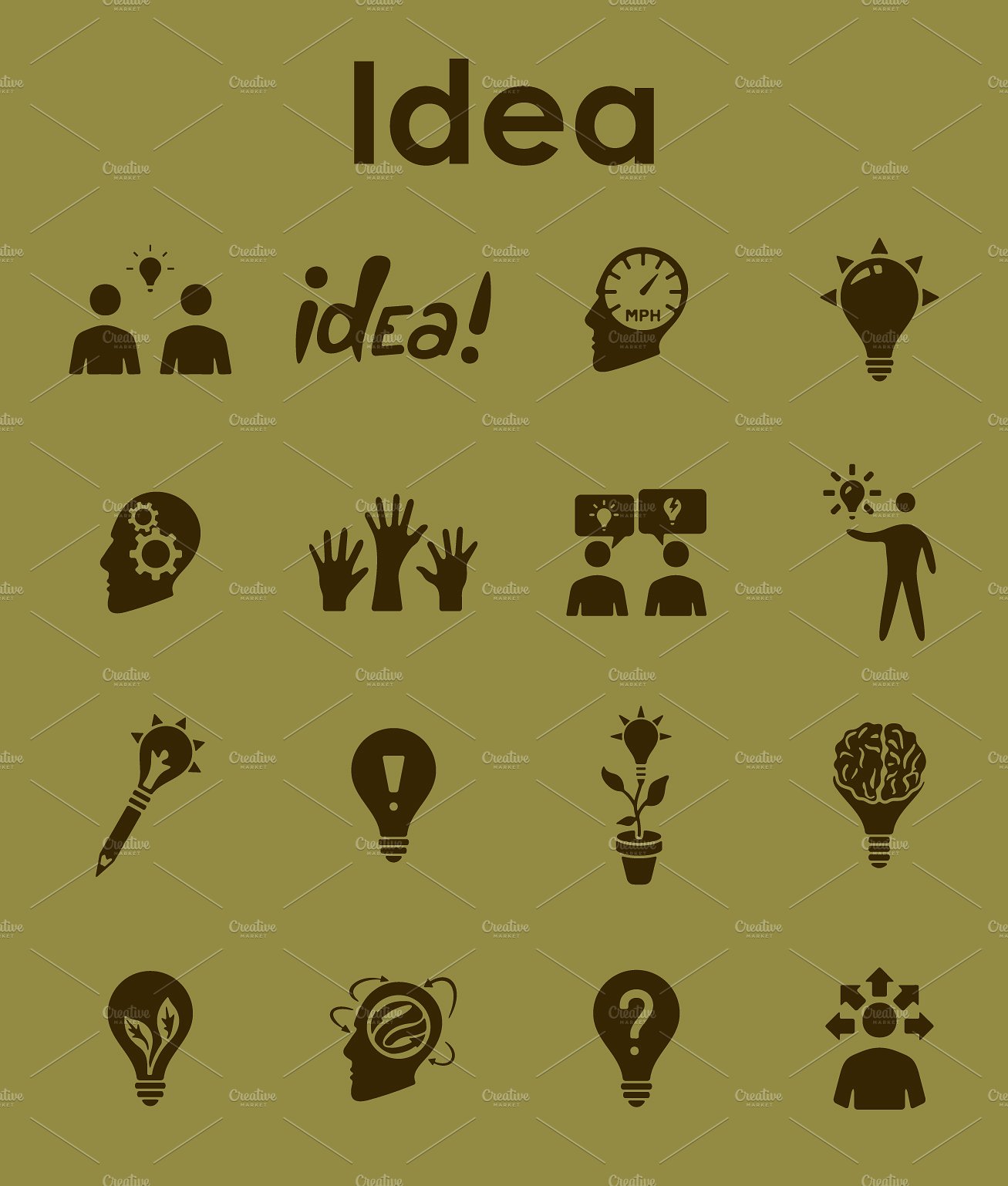 16 IDEA simple icons