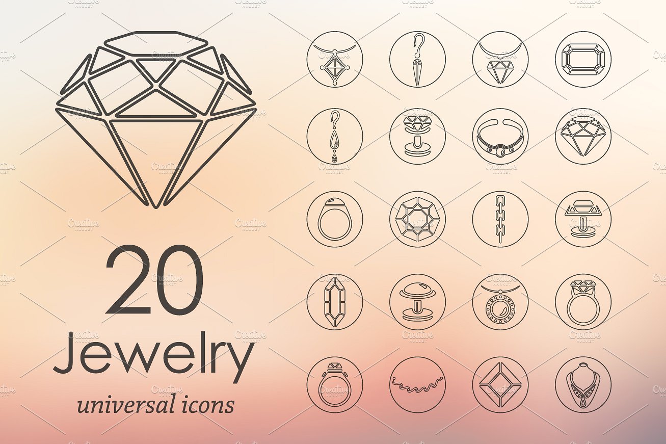 20 JEWELRY icons