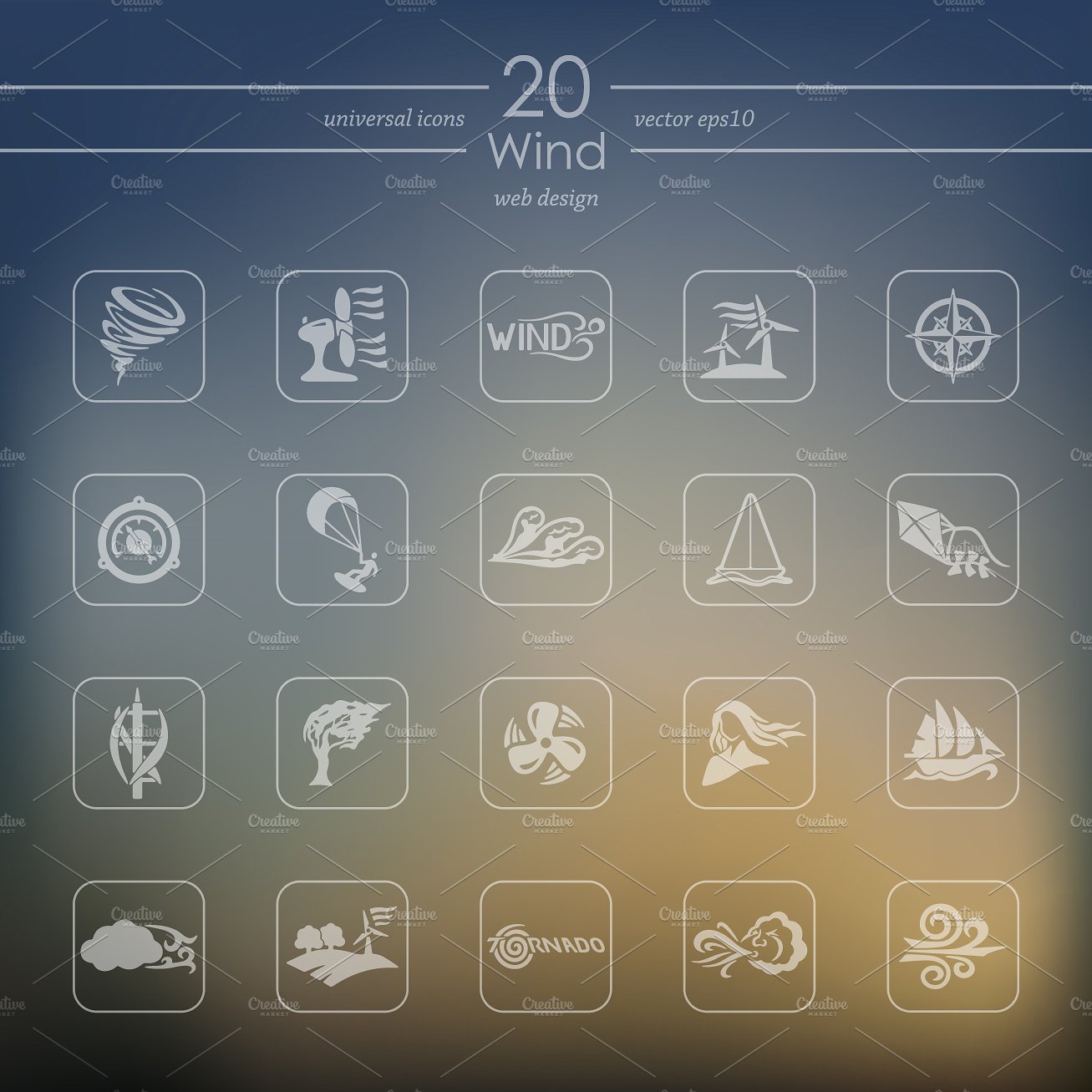 20 WIND icons