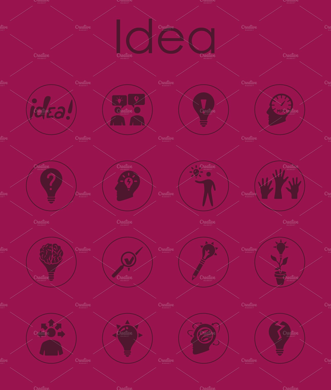 16 IDEA simple icons