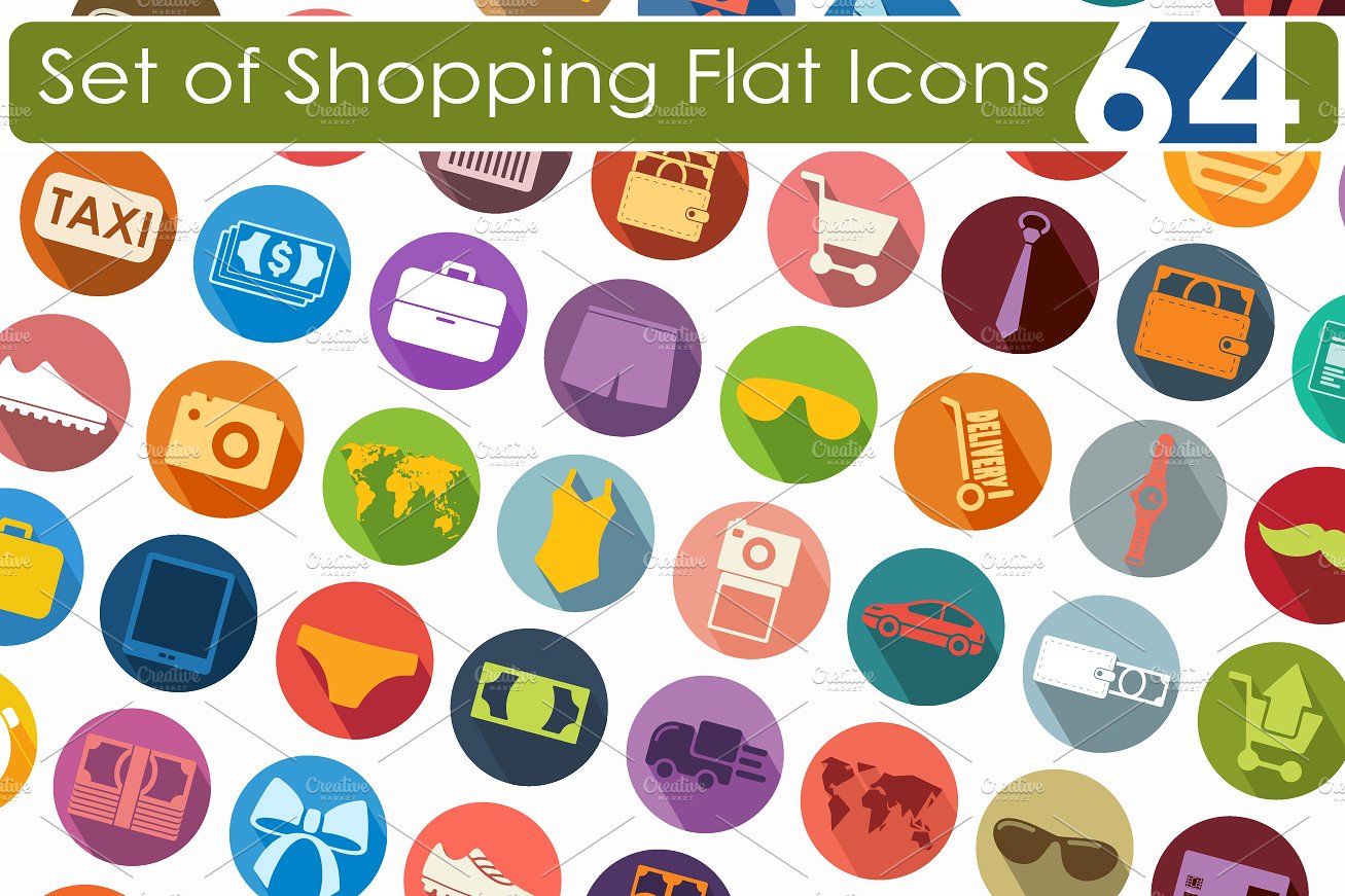 Set of shopping icons