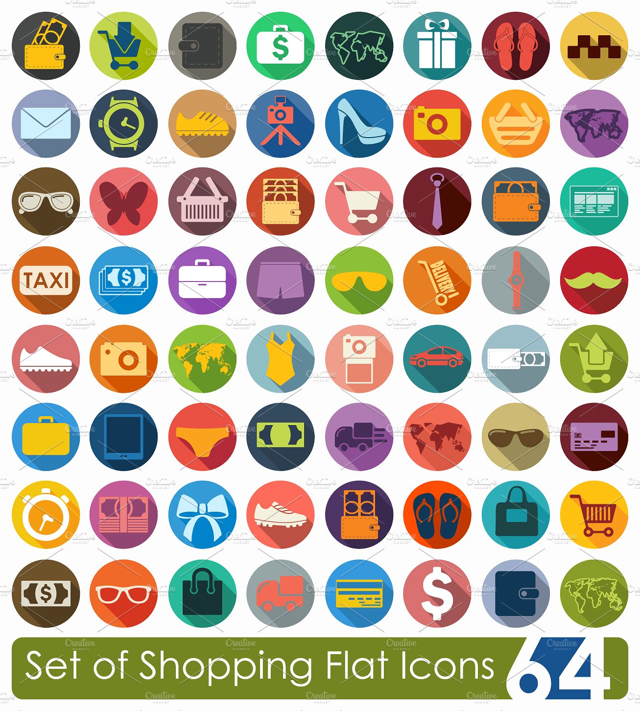 Set of shopping icons