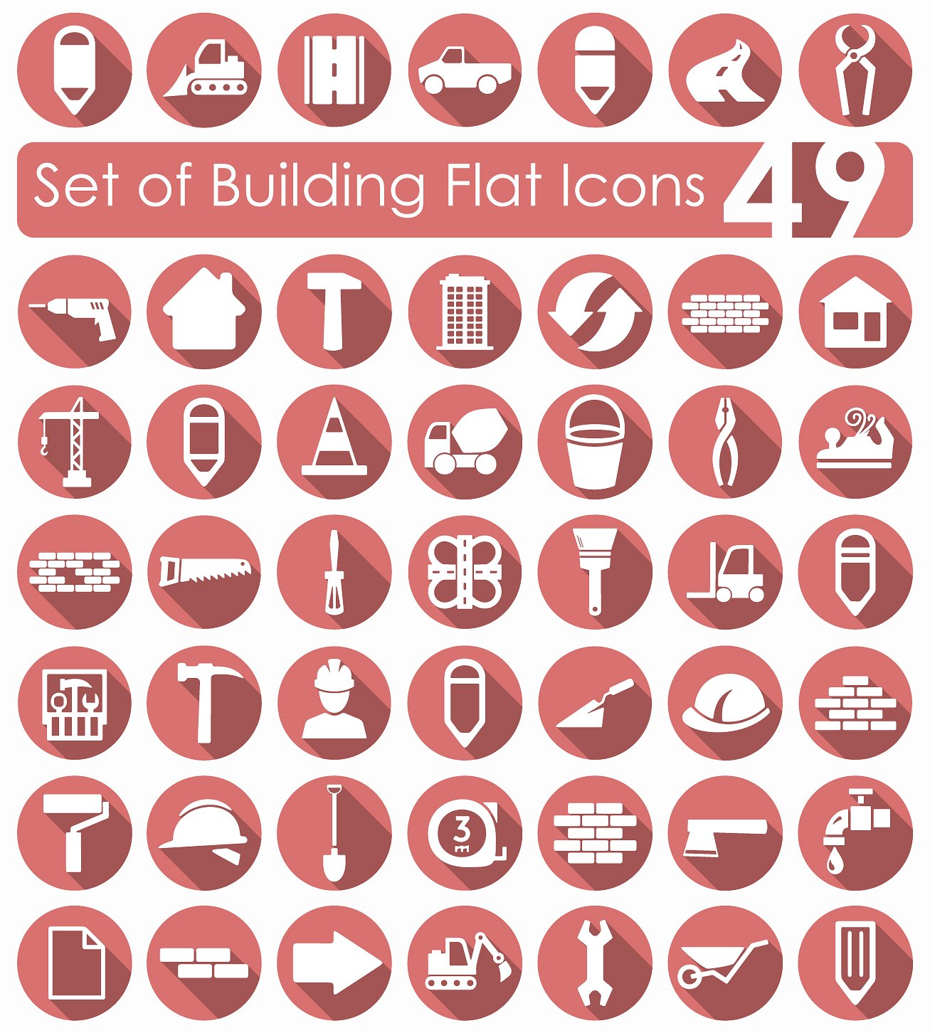 Set of building icons