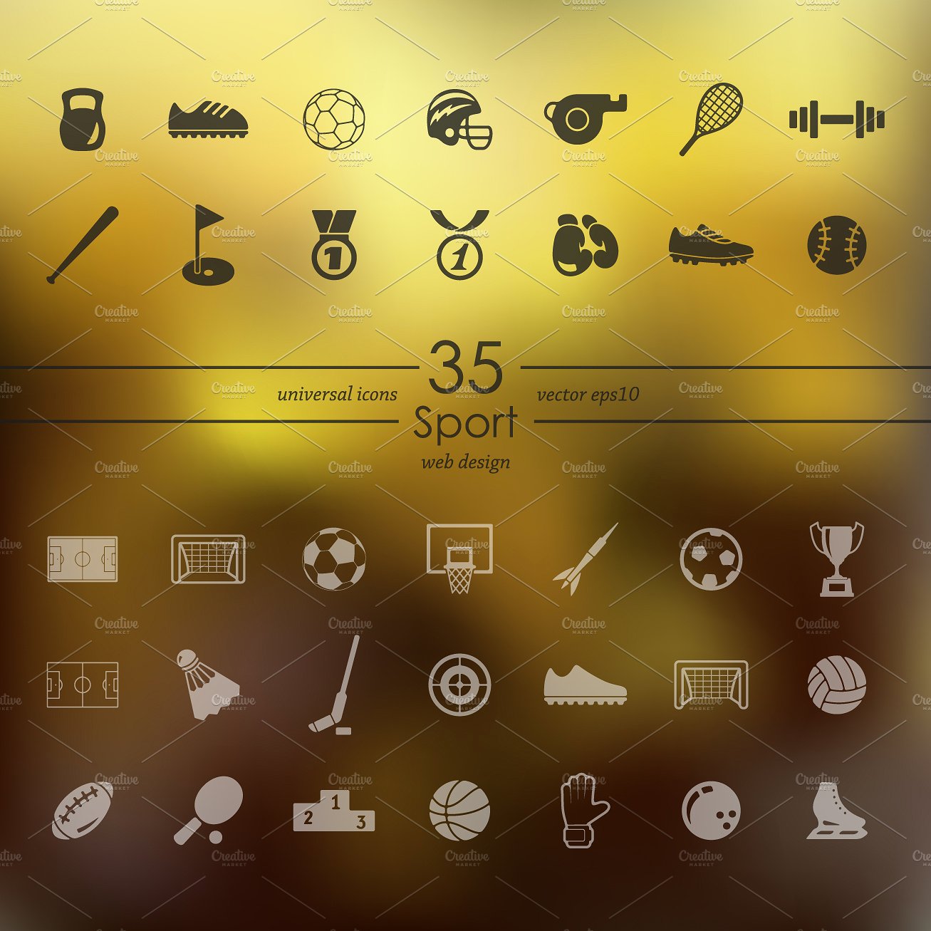 Set of sport icons