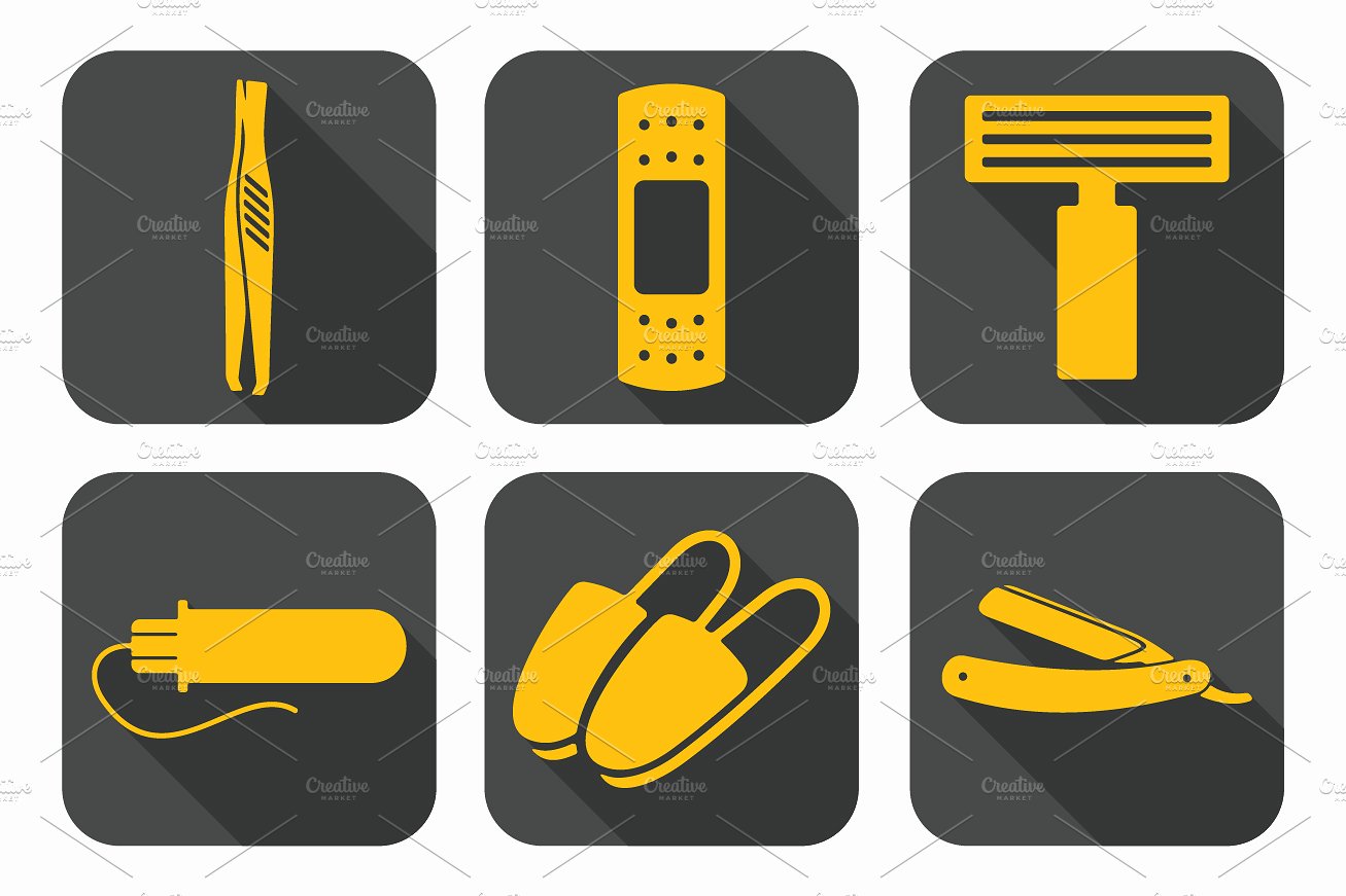 Set of hygiene icons