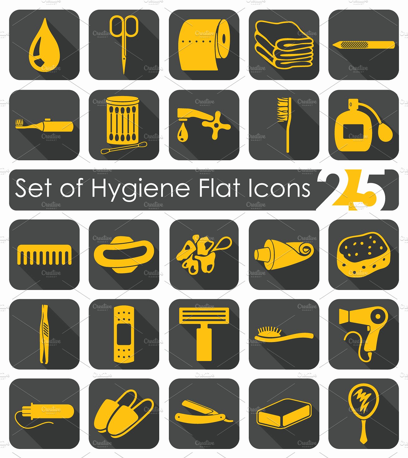 Set of hygiene icons