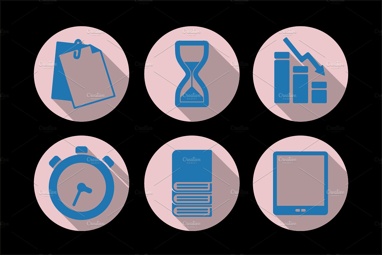 Set of office icons