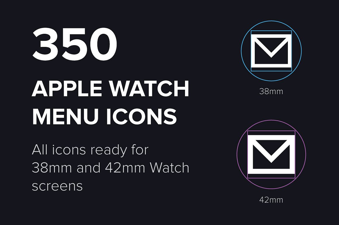 350 Apple Watch Menu Vector Ic