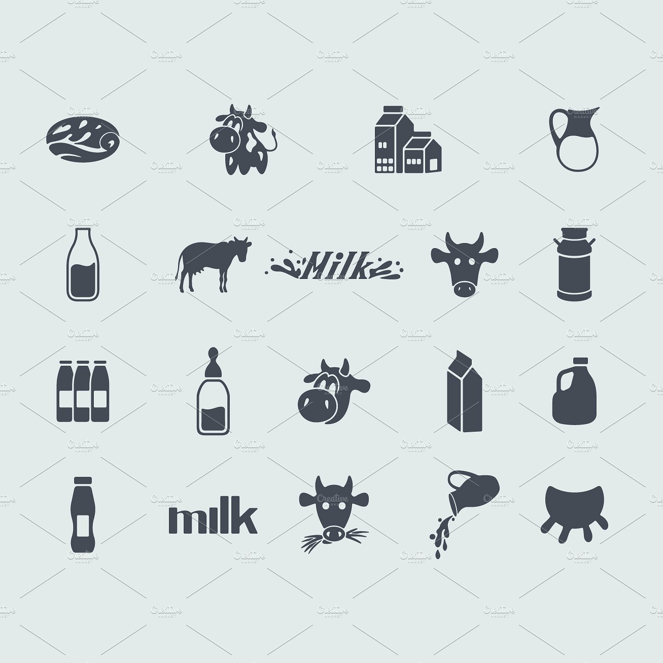 19 milk icons