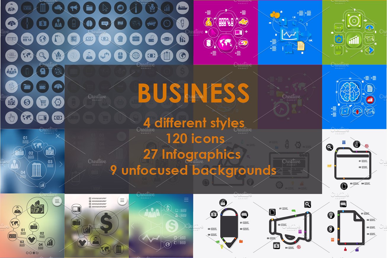 SUPERSET of BUSINESS icons. 50