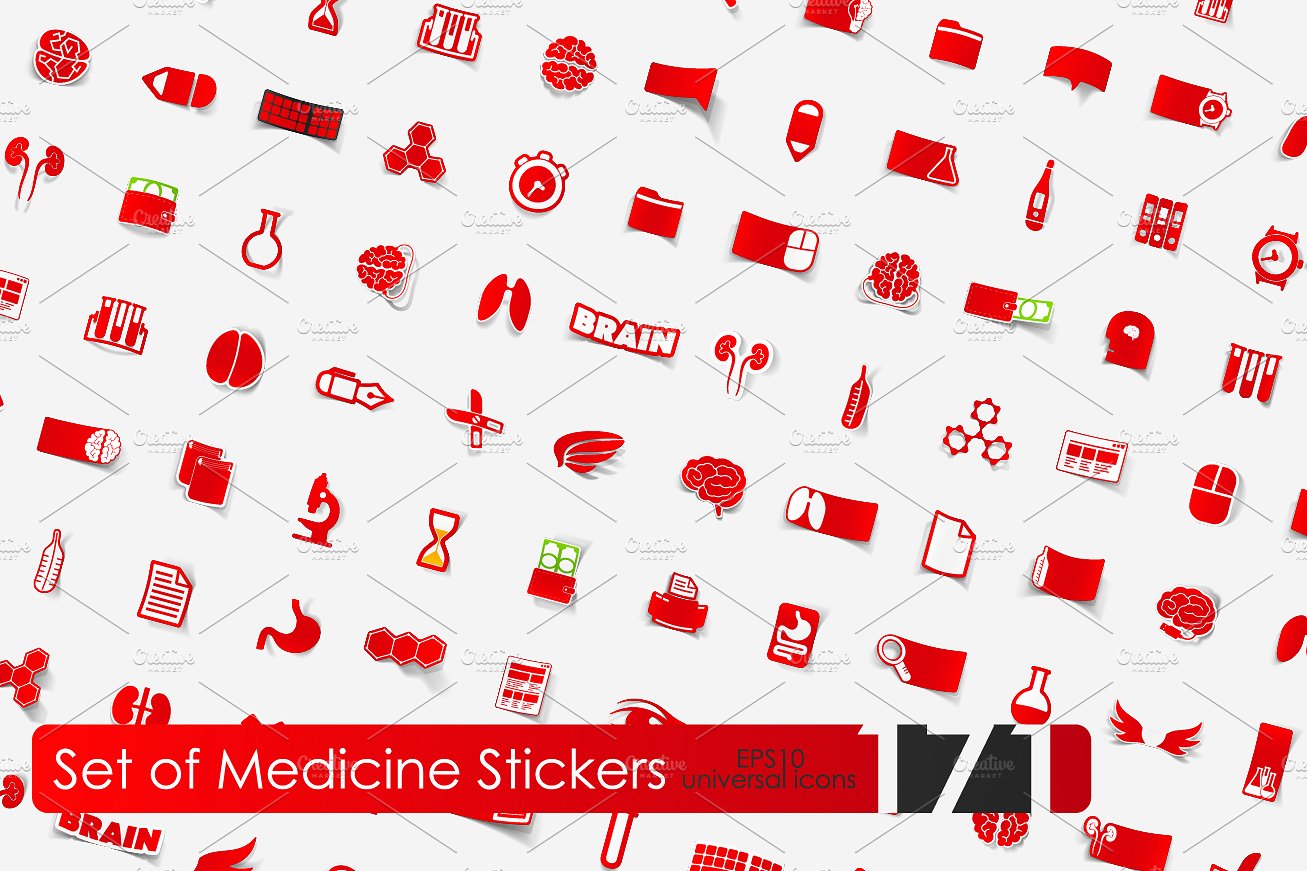 171 medicine stickers