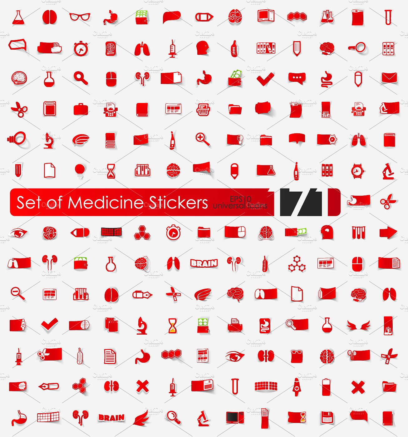 171 medicine stickers