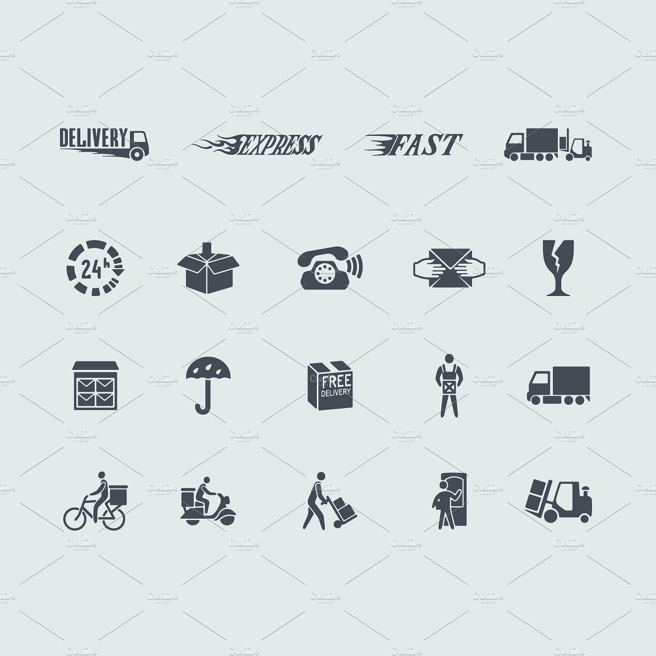 19 delivery icons