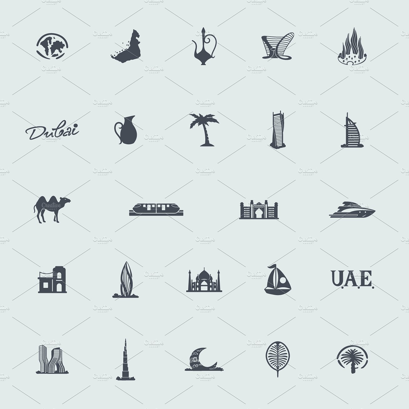 24 United Arab Emirates icons