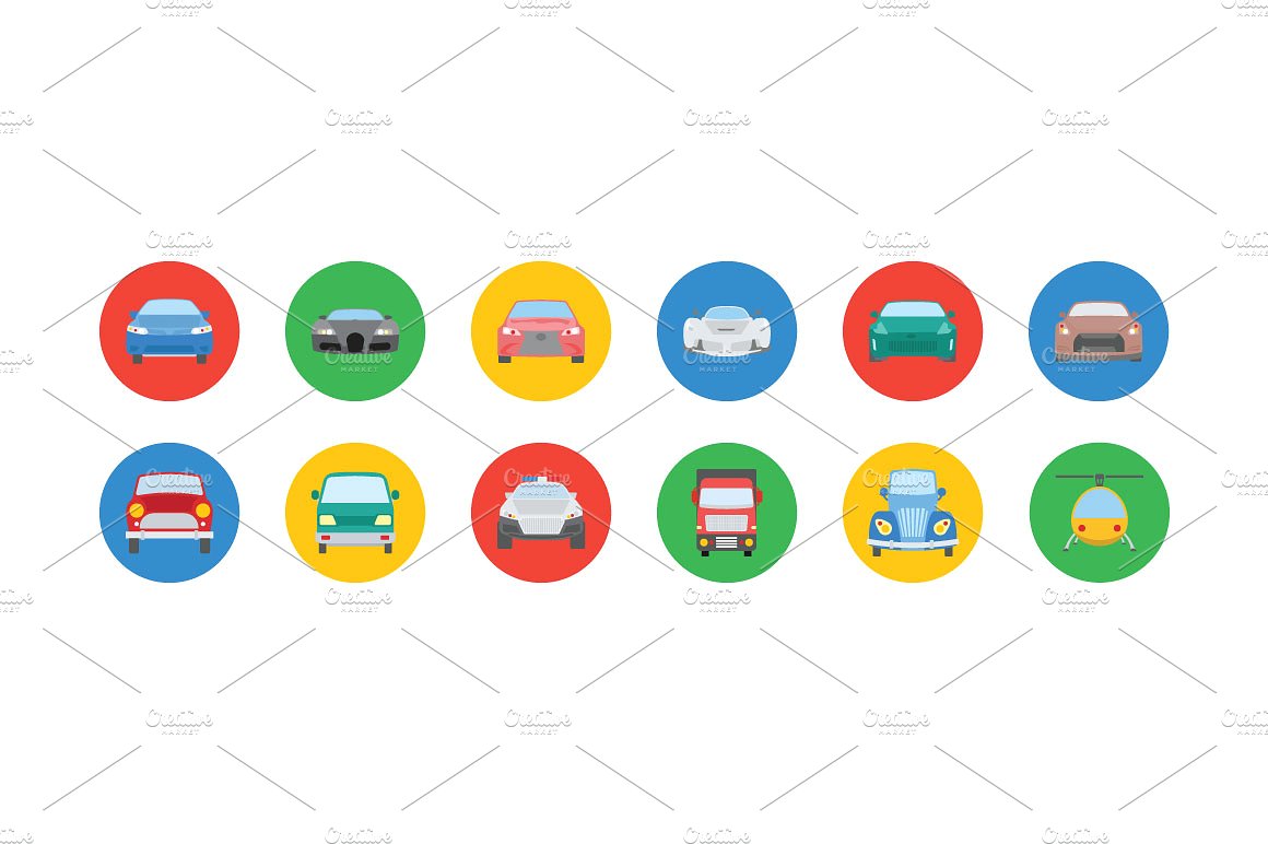 75 Transport Vector Icons