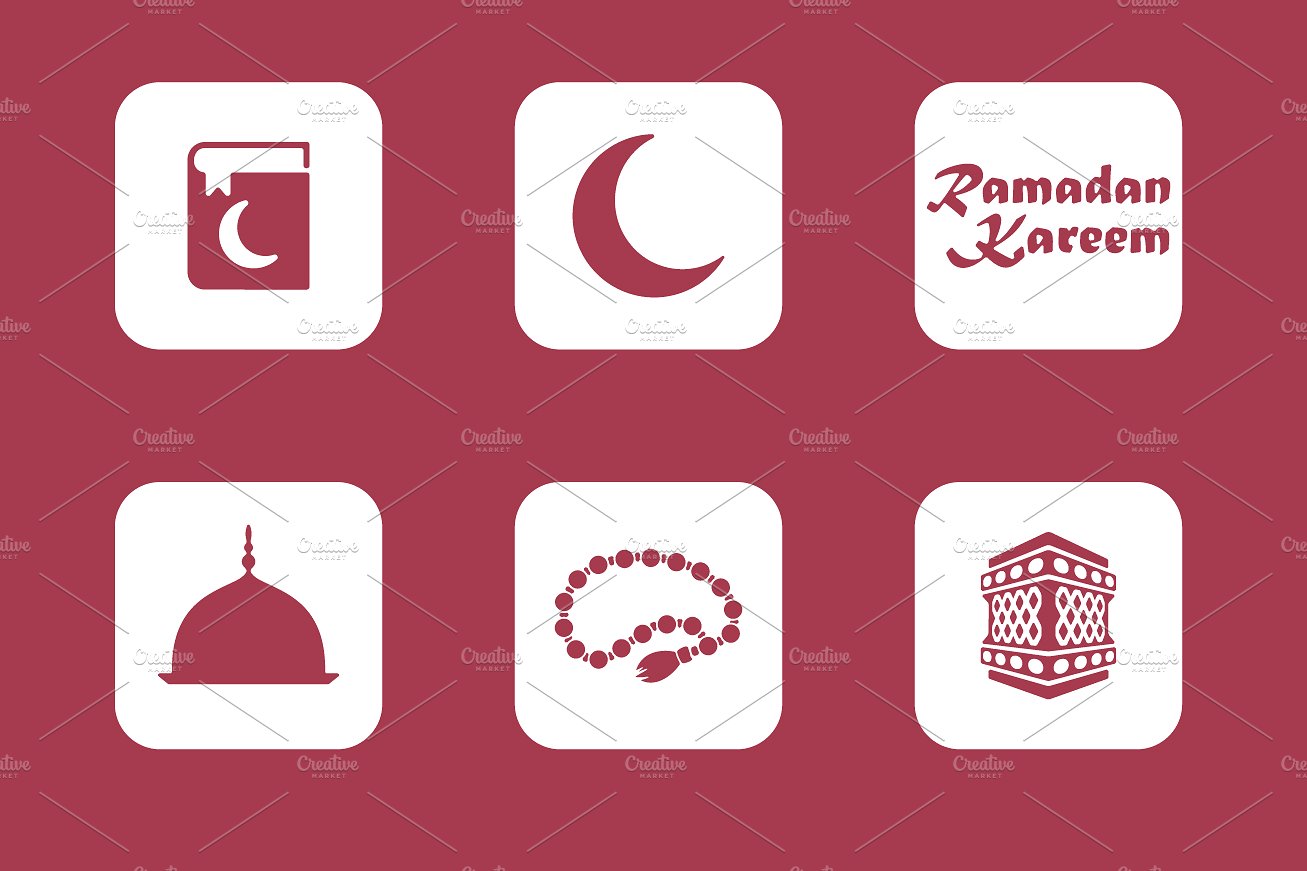 36 ramadan simple icons