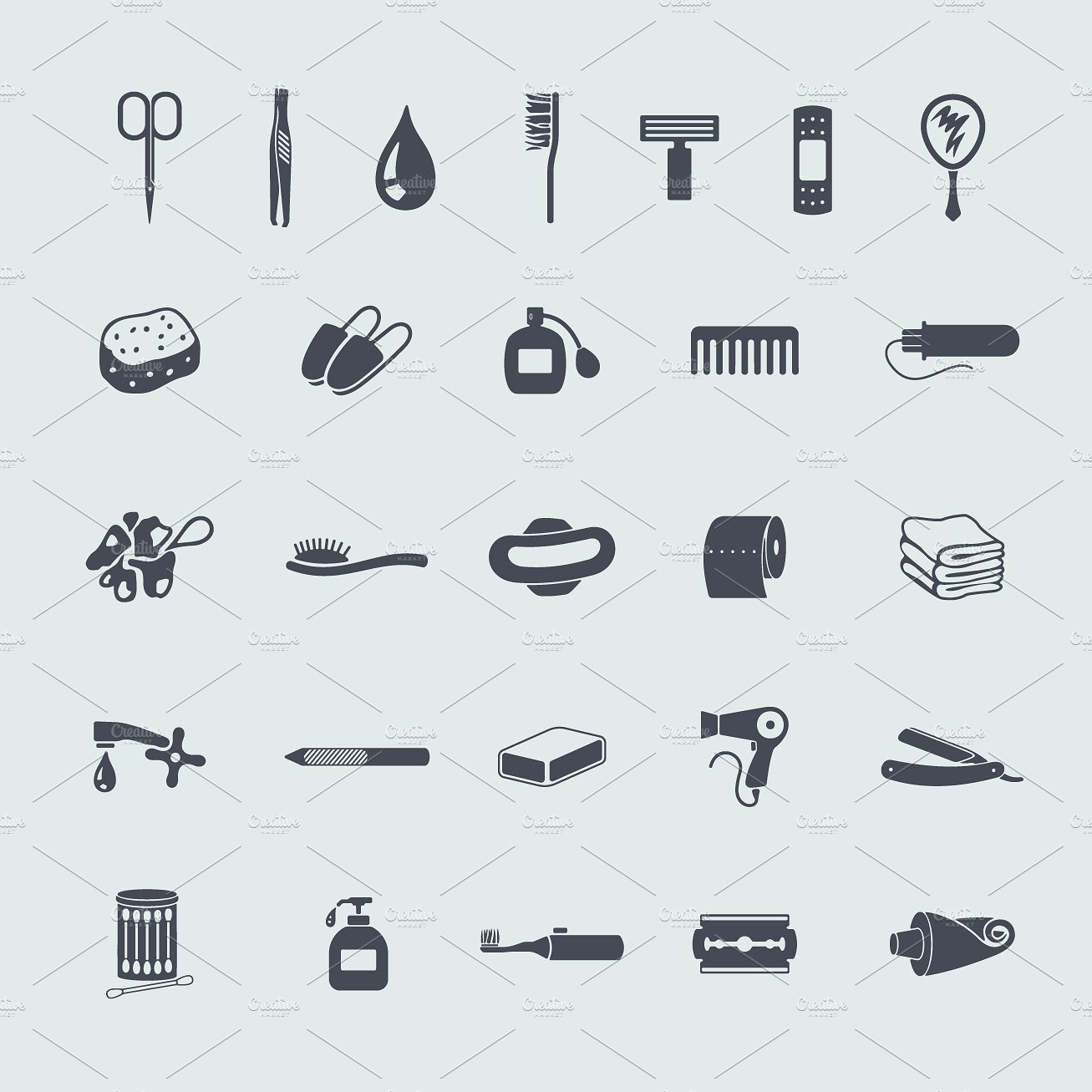 27 hygiene icons