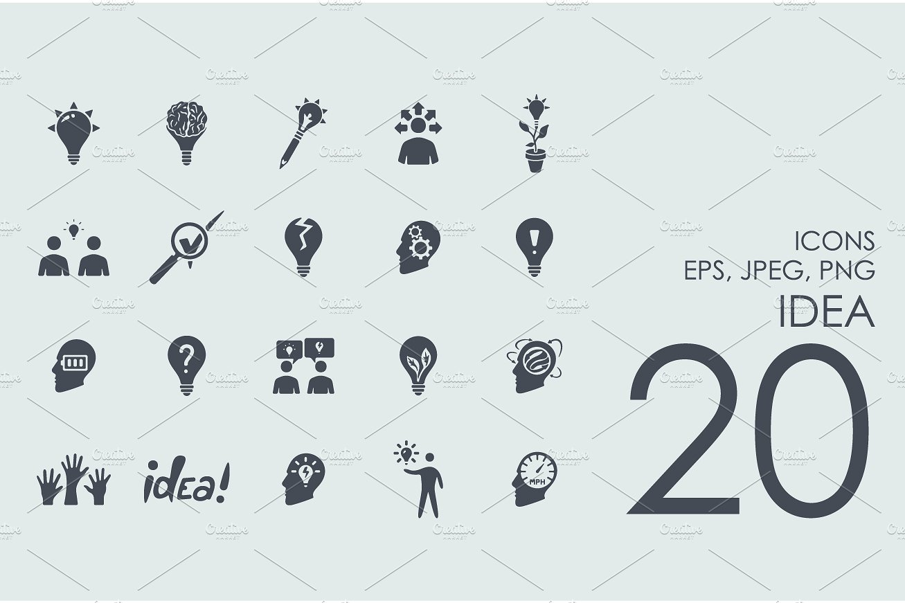 20 idea icons